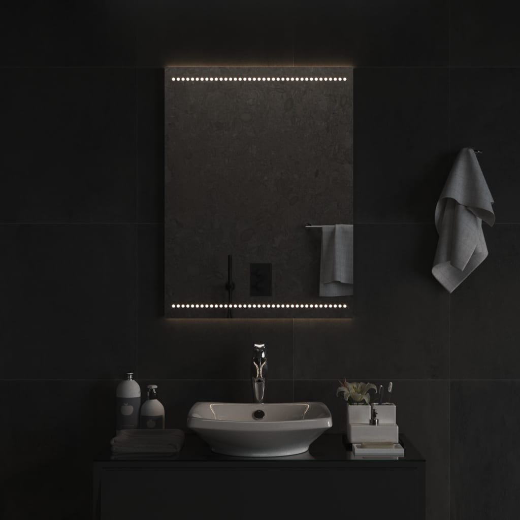 Miroir de salle de bain Vidaxx LED 60x80 cm