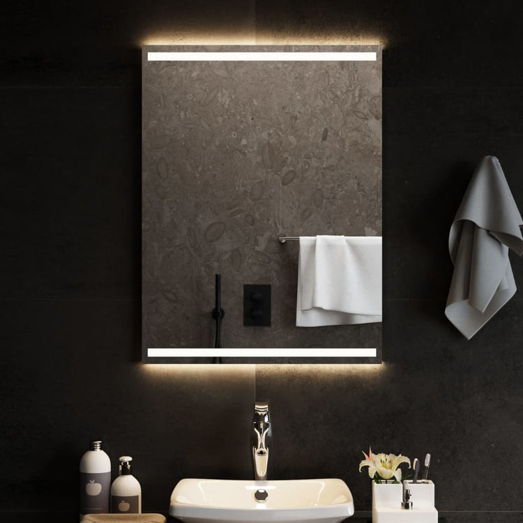 Miroir de salle de bain Vidaxl LED 60x80 cm