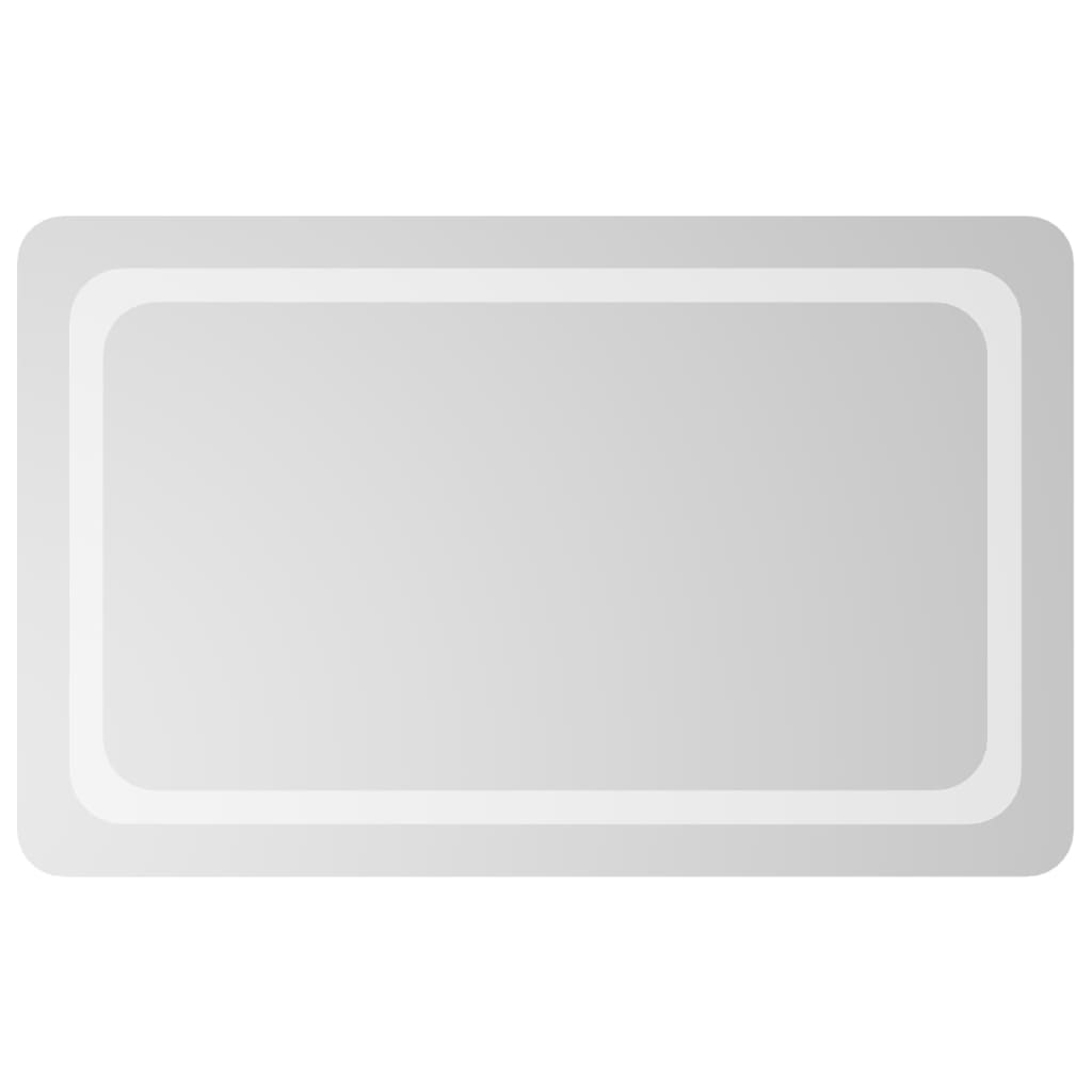 Miroir de salle de bain Vidaxl LED 50x80 cm