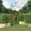 Arches de jardin vidaxl 2 pcs 120x38x260 cm en acier noir