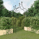 Arches de jardin vidaxl 2 pcs 120x38x260 cm en acier noir