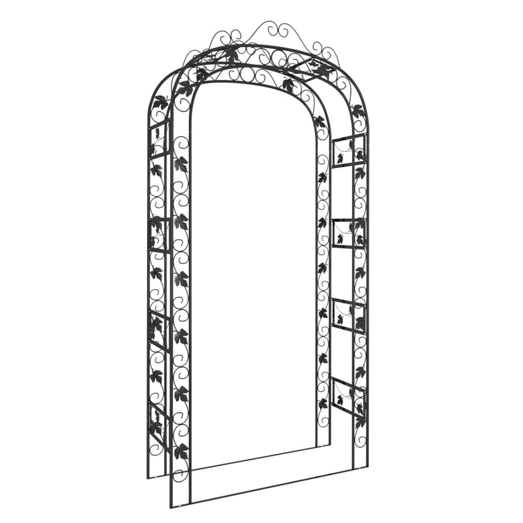 Vidaxl Gardenbog 116x45x240 cm en acier noir
