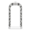 Vidaxl Gardenbog 116x45x240 cm en acier noir