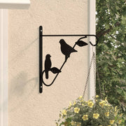 Vidaxl Hanging Mand Brackets 4 St Steel Black - afbeelding 1