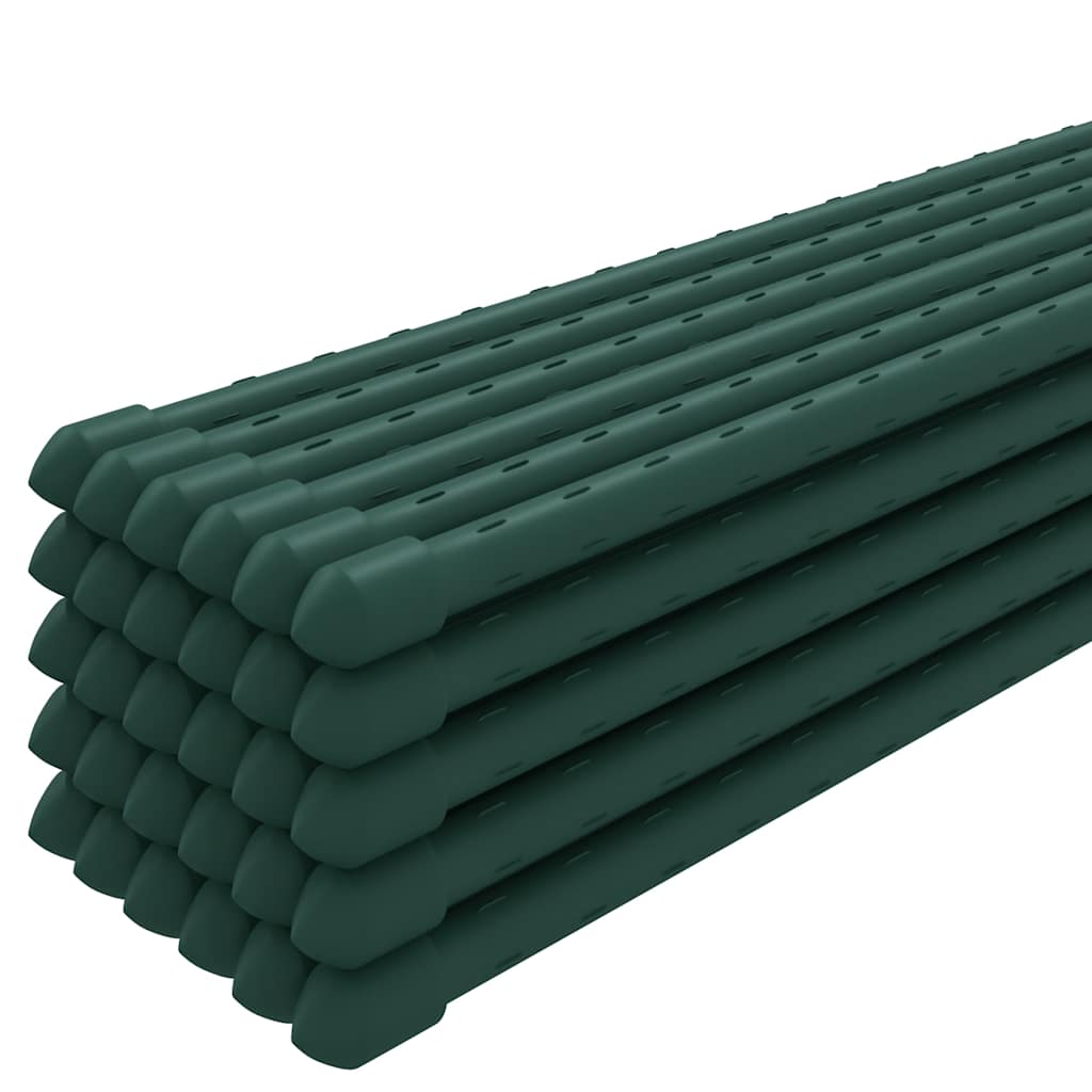 Vidaxl Plant Stakes 30 st 150 cm en acier vert