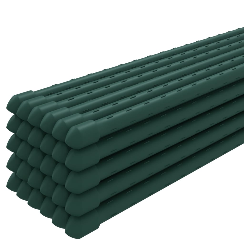 Vidaxl Plant Stakes 30 st 180 cm en acier vert