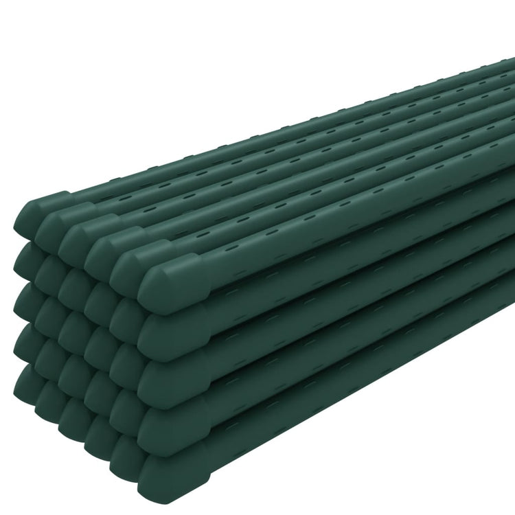 Vidaxl Plant Stakes 30 st 180 cm en acier vert