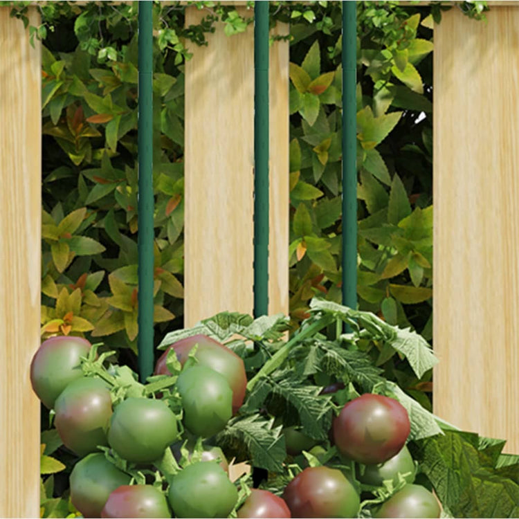 Vidaxl Plant Stakes 30 st 180 cm en acier vert