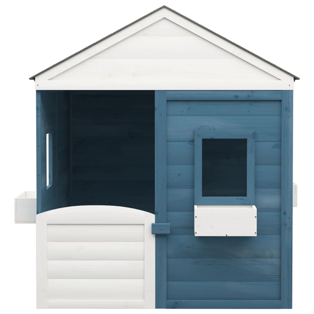 Vidaxl speelhuis avec porte verrouillable et pots de fleurs