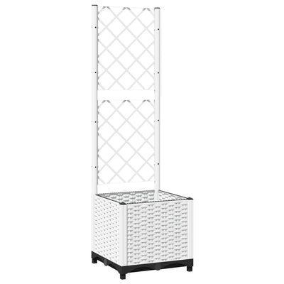 Jardinière Vidaxl avec Latwerk 40x40x136 cm Polypropène