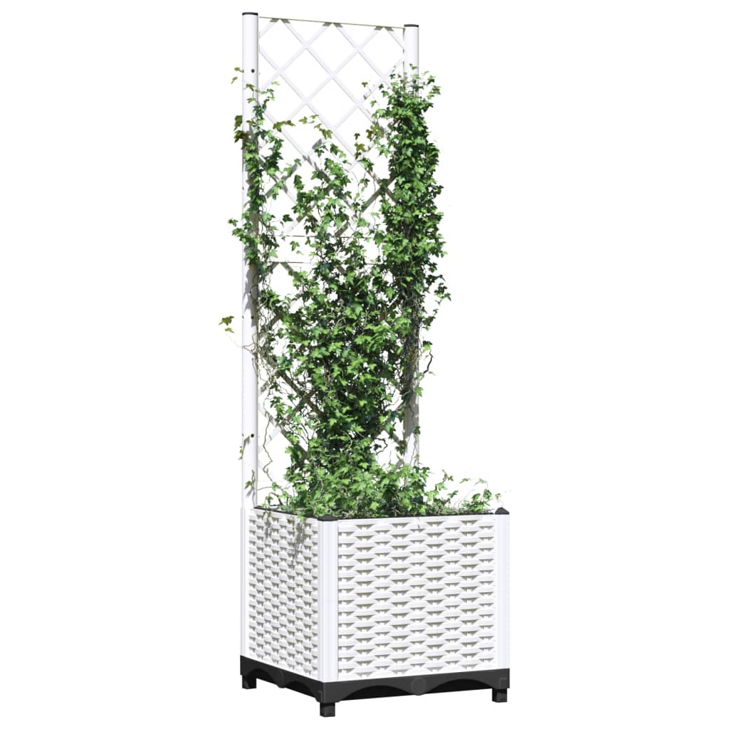 Jardinière Vidaxl avec Latwerk 40x40x136 cm Polypropène