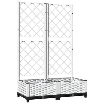 Jardinière Vidaxl avec latwerk 80x40x121,5 cm polypropène