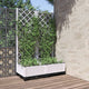 Jardinière Vidaxl avec latwerk 80x40x121,5 cm polypropène