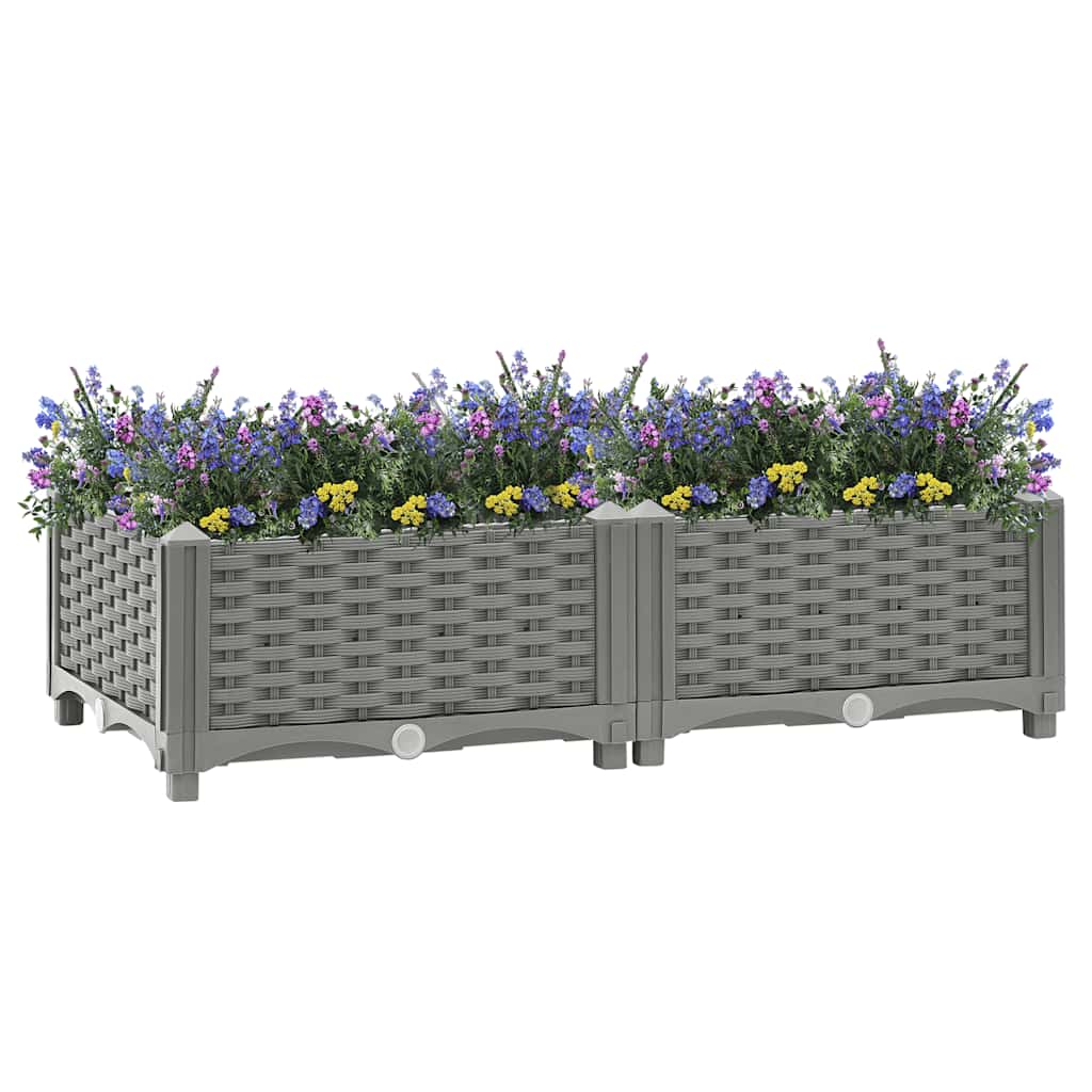 Vidaxl Planter surélevé 80x40x23 cm en polypropène