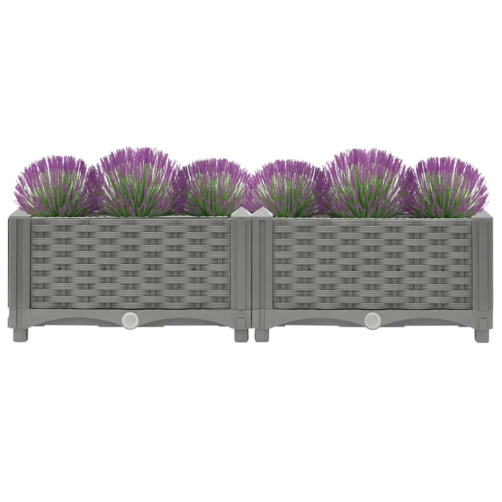 Vidaxl Planter surélevé 80x40x23 cm en polypropène