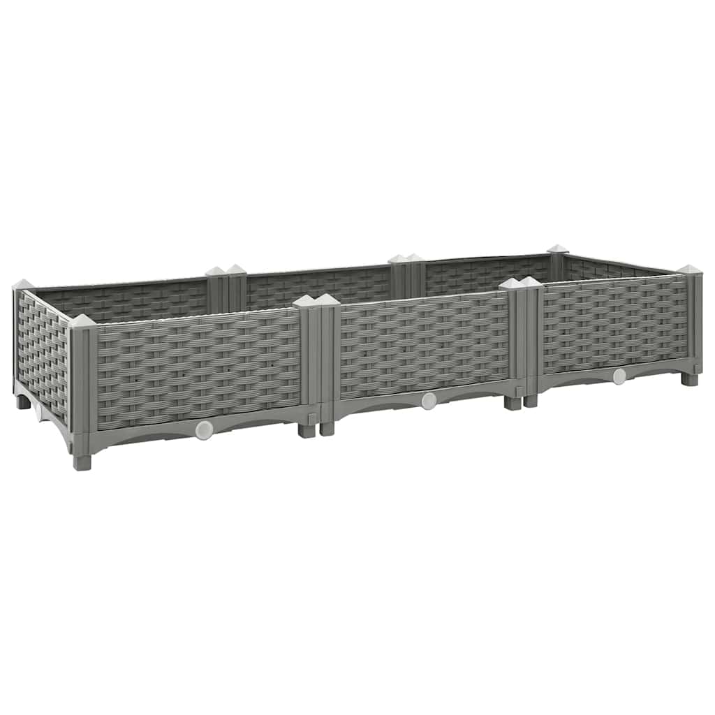 Vidaxl Planter a augmenté de 120x40x23 cm en polypropène