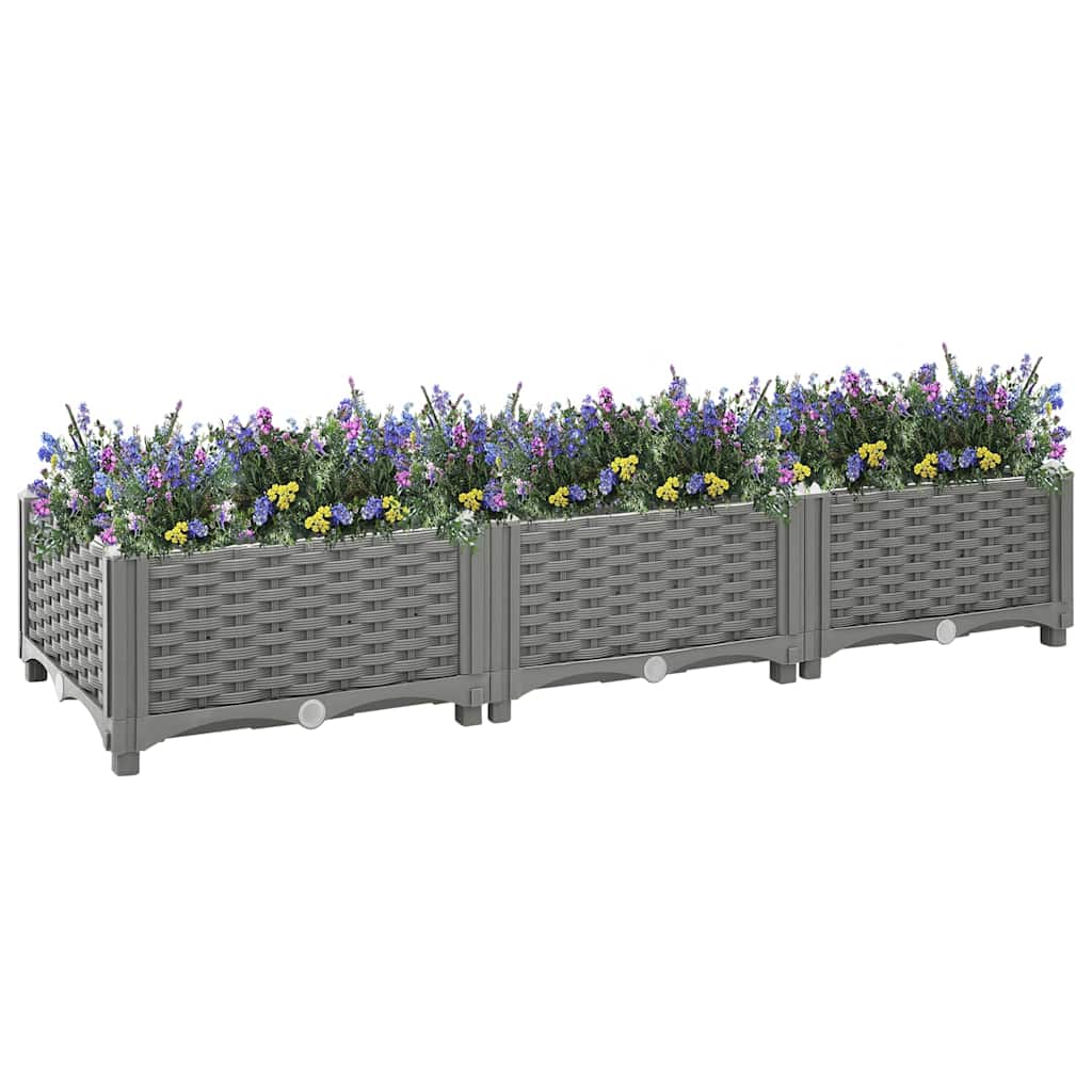Vidaxl Planter a augmenté de 120x40x23 cm en polypropène