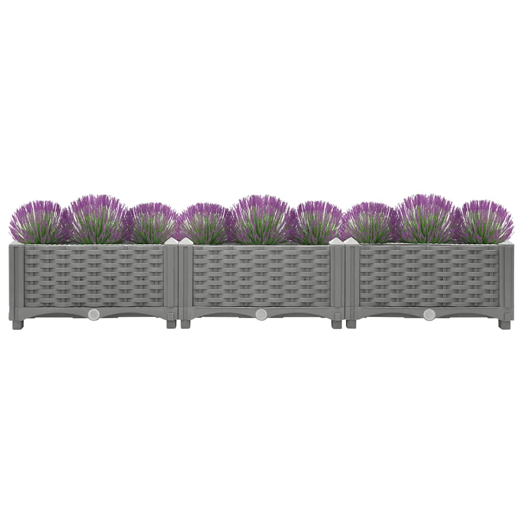 Vidaxl Planter a augmenté de 120x40x23 cm en polypropène