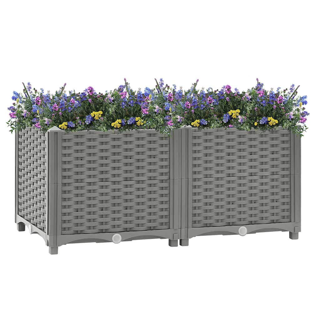 Vidaxl Planter surélevé 80x40x38 cm en polypropène