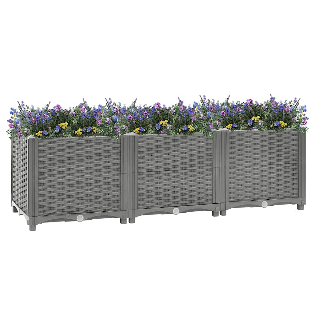 Vidaxl Planter a augmenté de 120x40x38 cm en polypropène