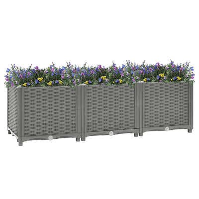 Vidaxl Planter a augmenté de 120x40x38 cm en polypropène
