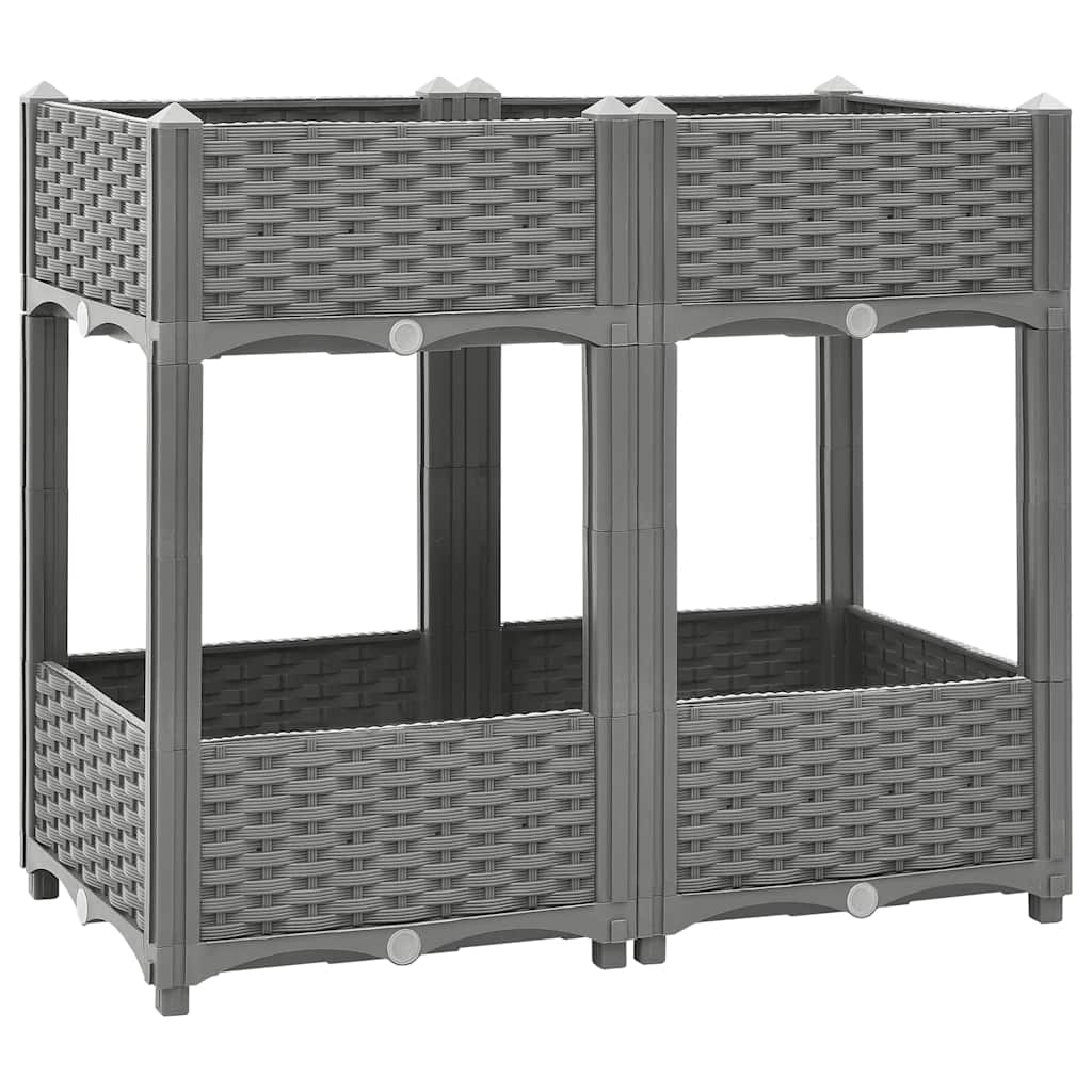 Vidaxl Planter surélevé 80x40x71 cm en polypropène
