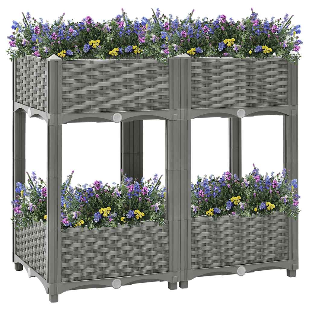Vidaxl Planter surélevé 80x40x71 cm en polypropène