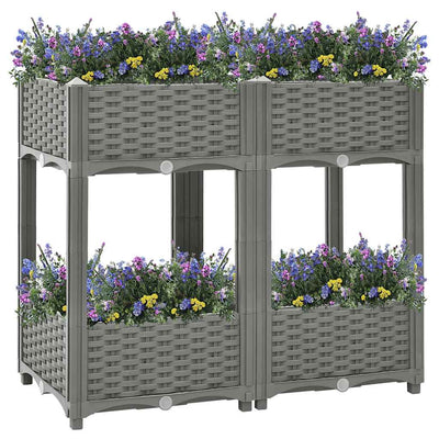 Vidaxl Planter surélevé 80x40x71 cm en polypropène