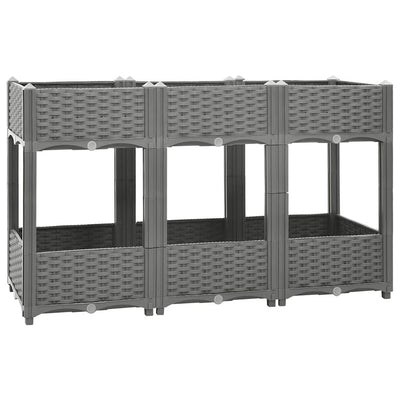 Vidaxl Planter a augmenté de 120x40x71 cm en polypropène