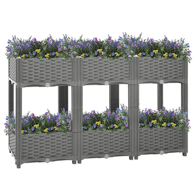 Vidaxl Planter a augmenté de 120x40x71 cm en polypropène