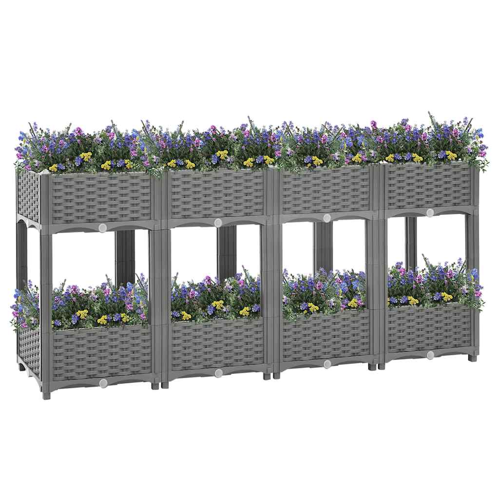 Vidaxl Planter élevé 160x40x71 cm en polypropène