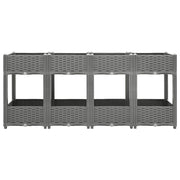 Vidaxl Planter élevé 160x40x71 cm en polypropène - afbeelding 2