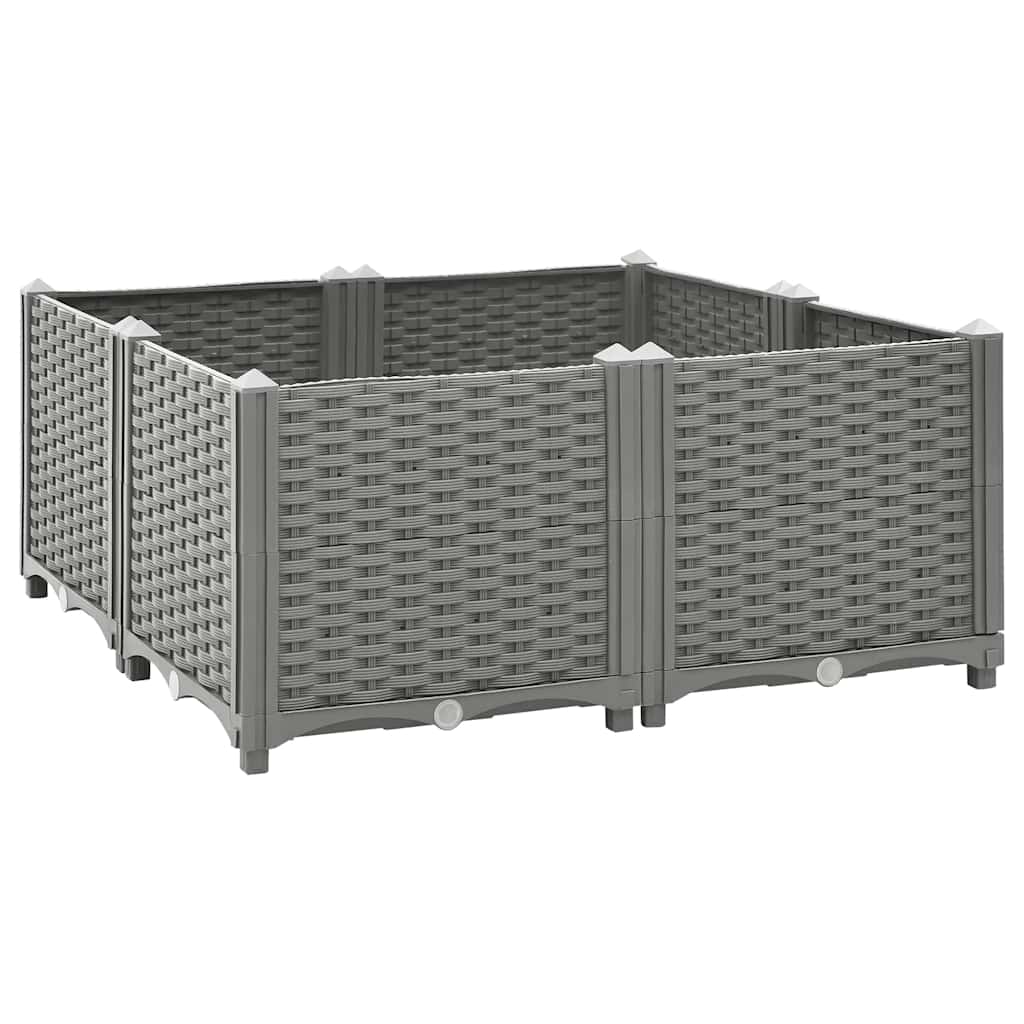 Vidaxl Planter surélevé 80x80x38 cm en polypropylène