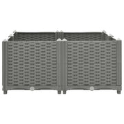 Vidaxl Planter surélevé 80x80x38 cm en polypropylène - afbeelding 2