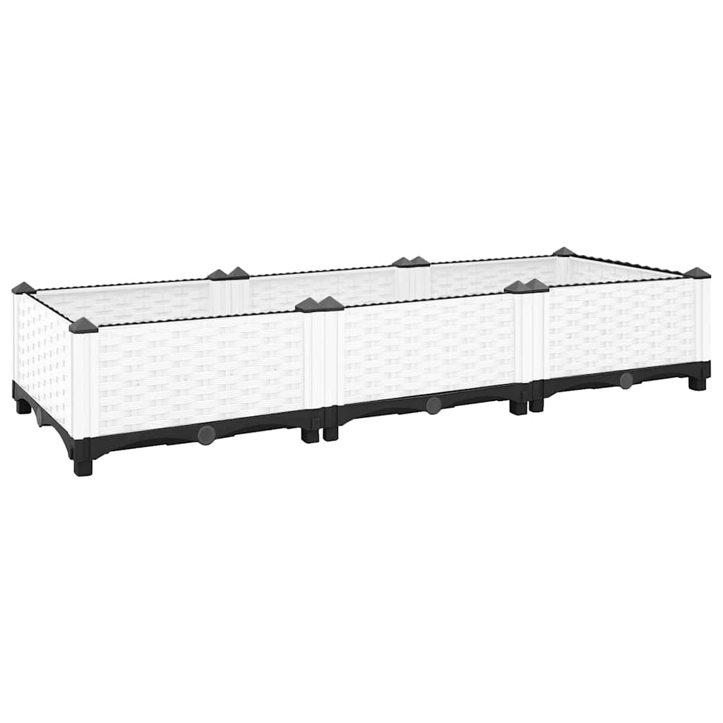 Vidaxl Planter a augmenté de 120x40x23 cm en polypropène