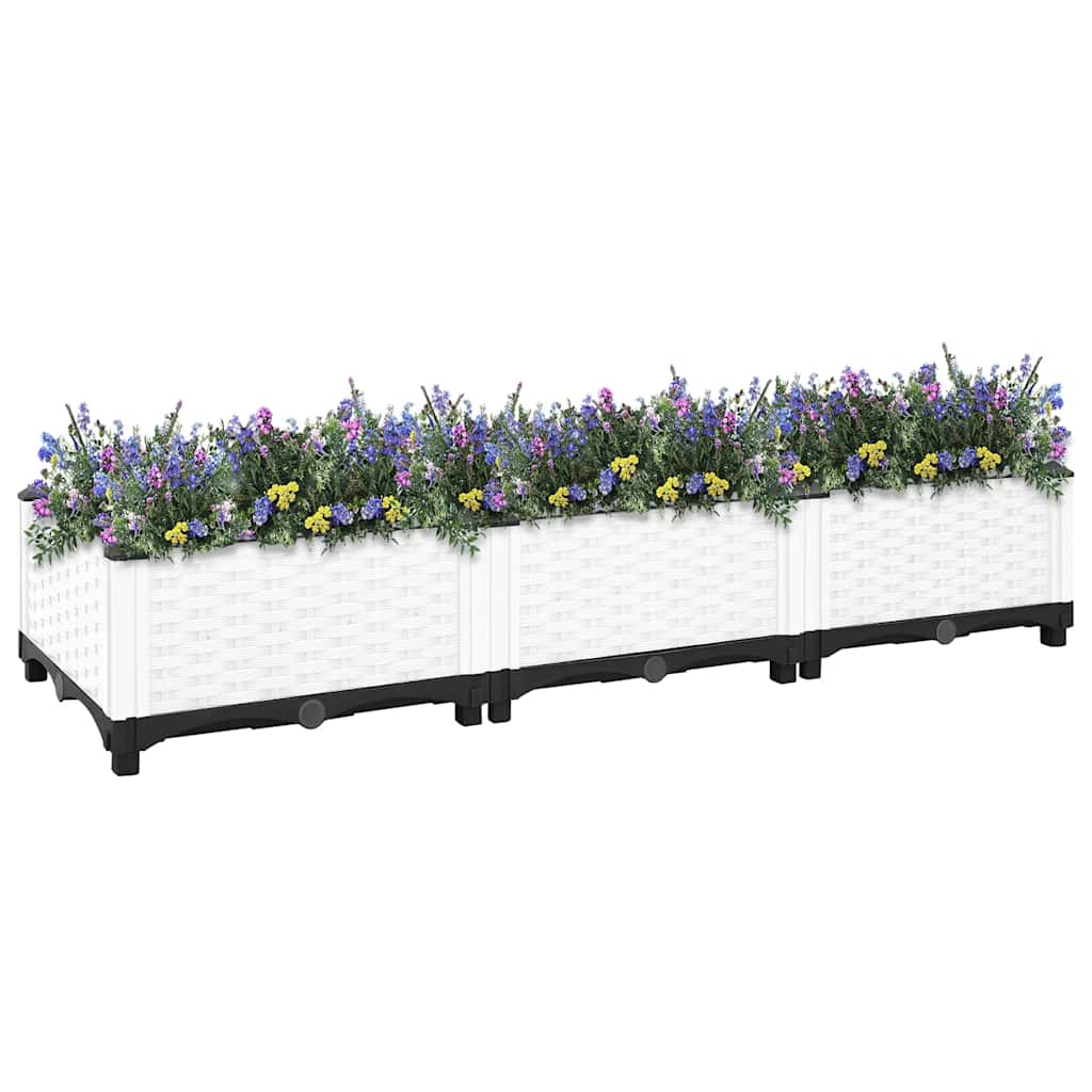 Vidaxl Planter a augmenté de 120x40x23 cm en polypropène
