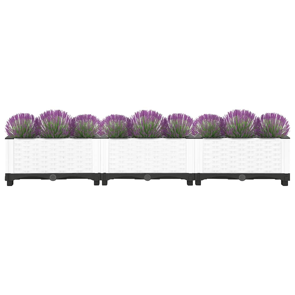 Vidaxl Planter a augmenté de 120x40x23 cm en polypropène