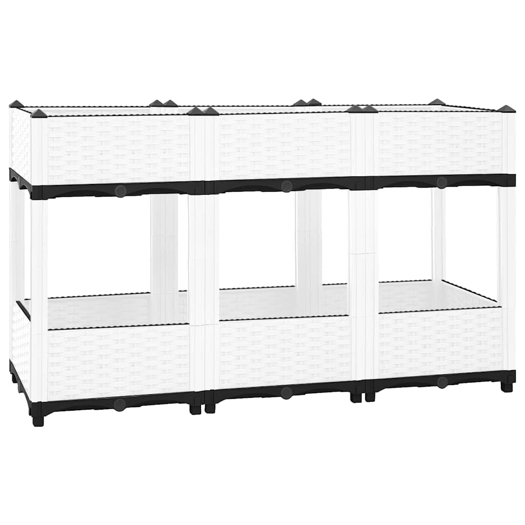 Vidaxl Planter a augmenté de 120x40x71 cm en polypropène