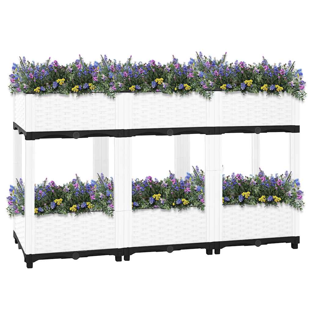 Vidaxl Planter a augmenté de 120x40x71 cm en polypropène