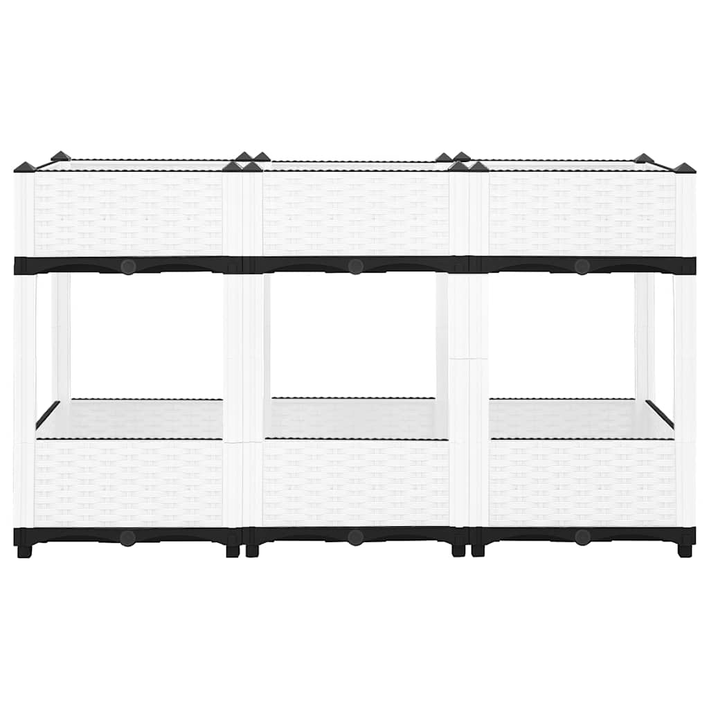 Vidaxl Planter a augmenté de 120x40x71 cm en polypropène