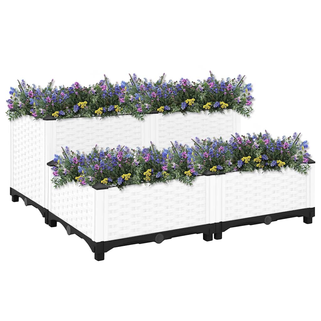 Vidaxl Planter surélevé 80x80x38 cm en polypropylène