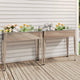 Vidaxl Planters 2 St Galvanisé Steel