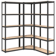 Rack de stockage Vidaxl 5 couches 3 ST ACTEAU COMPRÉE BOIS ANTHRACITE - afbeelding 2