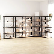 Racks de rangement Vidaxl 5 couches 5 ST en acier et couleur anthracite en bois transformé - afbeelding 1