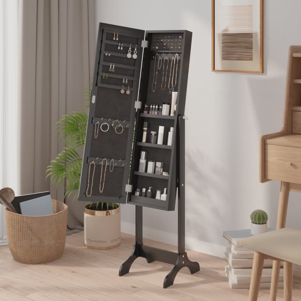 Vidaxl Spiegel détaché 34x37x146 cm noir