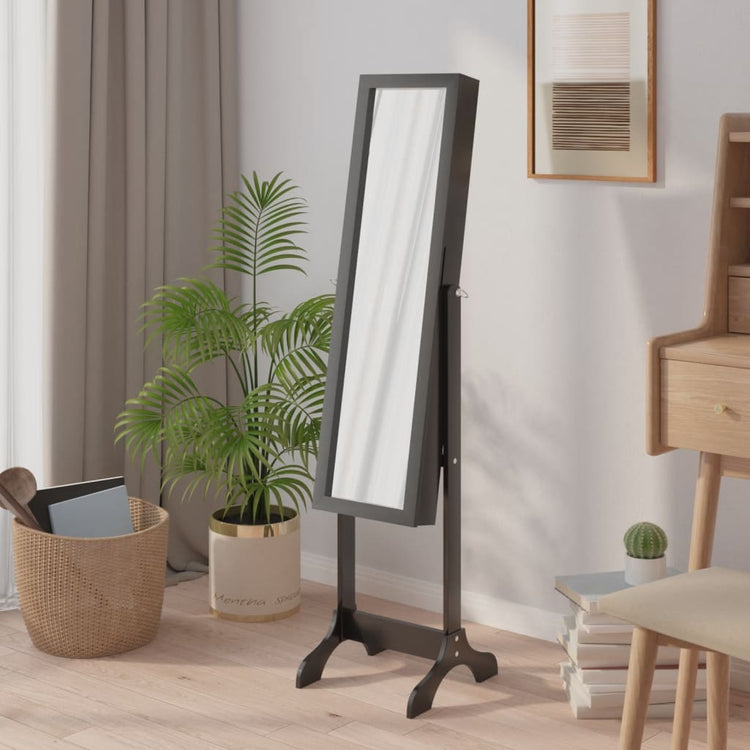 Vidaxl Spiegel détaché 34x37x146 cm noir