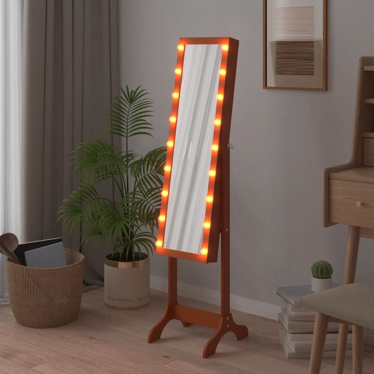 Miroir Vidaxl détaché avec les LED 34x37x146 cm