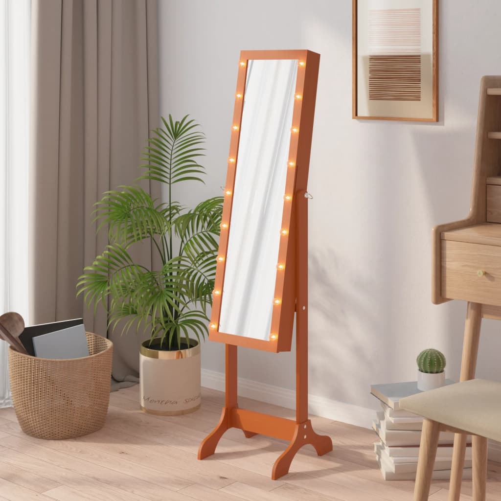 Miroir Vidaxl détaché avec les LED 34x37x146 cm