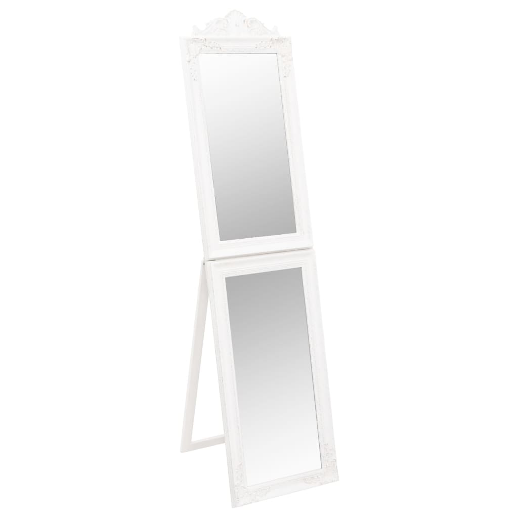 Miroir Vidaxl détaché 45x180 cm blanc