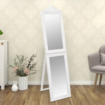 Miroir Vidaxl détaché 45x180 cm blanc